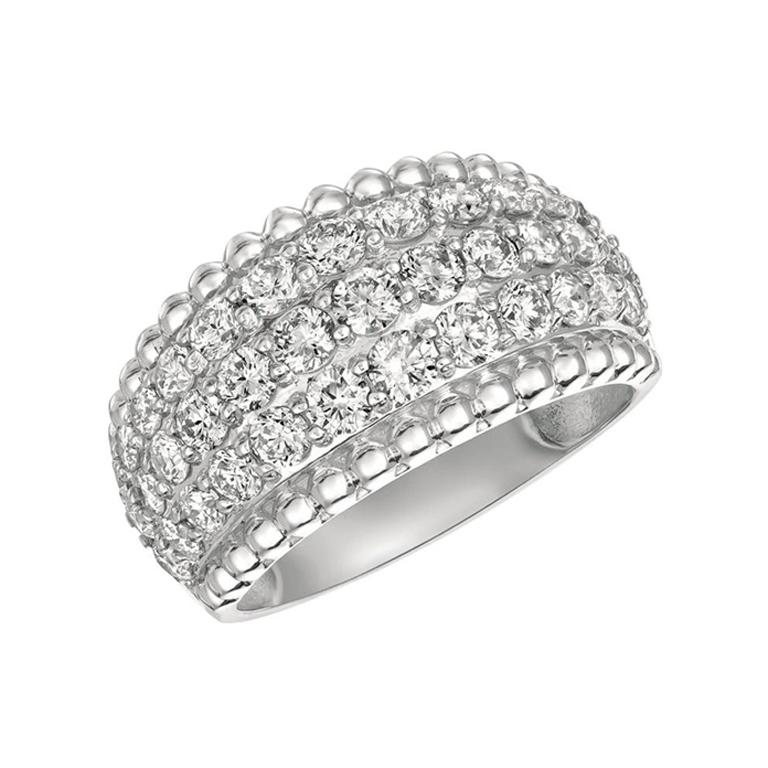 For Sale:  2.00 Carat Natural Diamond Ring G SI 14 Karat White Gold