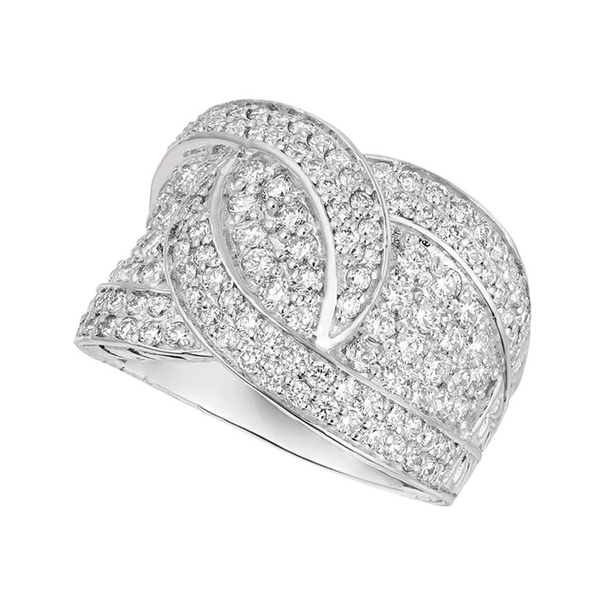 For Sale:  2.00 Carat Natural Diamond Ring G SI 14 Karat White Gold