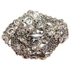 2.00 Carat Natural Diamonds Station by Yard Necklace G/VS 14 Karat 2.00 Carat Natural Diamonds Station by Yard Necklace G/VS 14 Karat