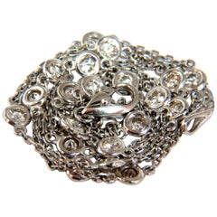 2.00 Carat Natural Diamonds Station by Yard Necklace G/VS 14 Karat 2.00 Carat Natural Diamonds Station by Yard Necklace G/VS 14 Karat