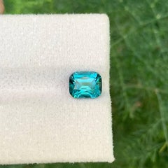 2.00 Carat Natural Loose Blue Tourmaline Stone Cushion Cut Afghan Gemstone