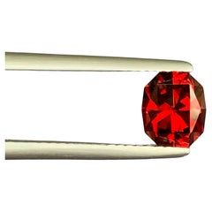 2.00 Carat Natural Loose Bright Red Garnet Stone Custom Cut Tanzanian Gemstone