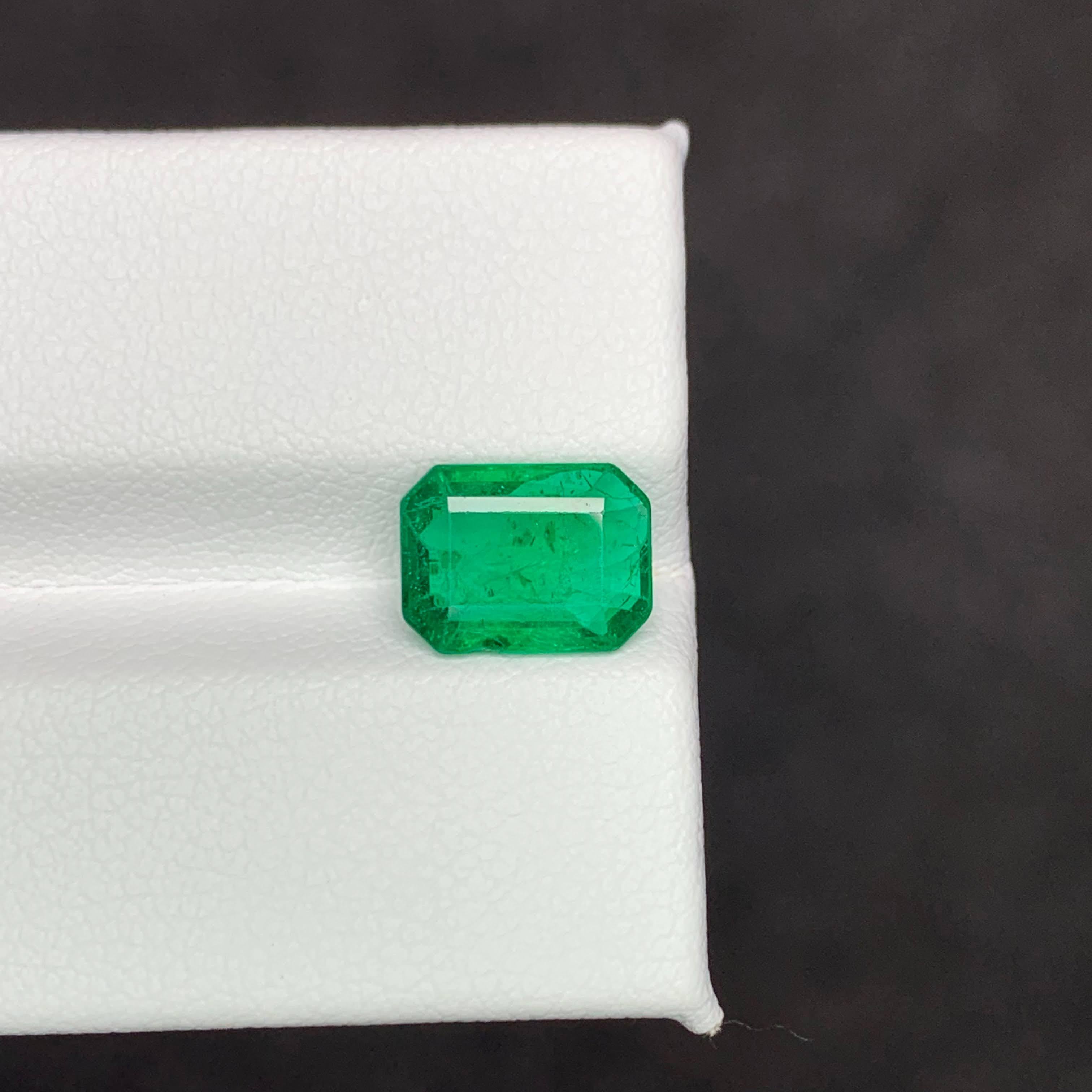 2,00 Carati di pietra naturale allentata Greene & Greene Stone Pietra preziosa tagliata a smeraldo dallo Zambia in vendita 1