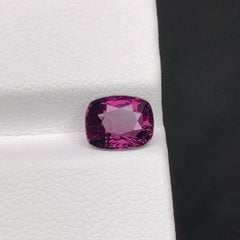 2.00 Carat Natural Loose Hot Purplish Spinel Cushion Cut Burmese Gemstone
