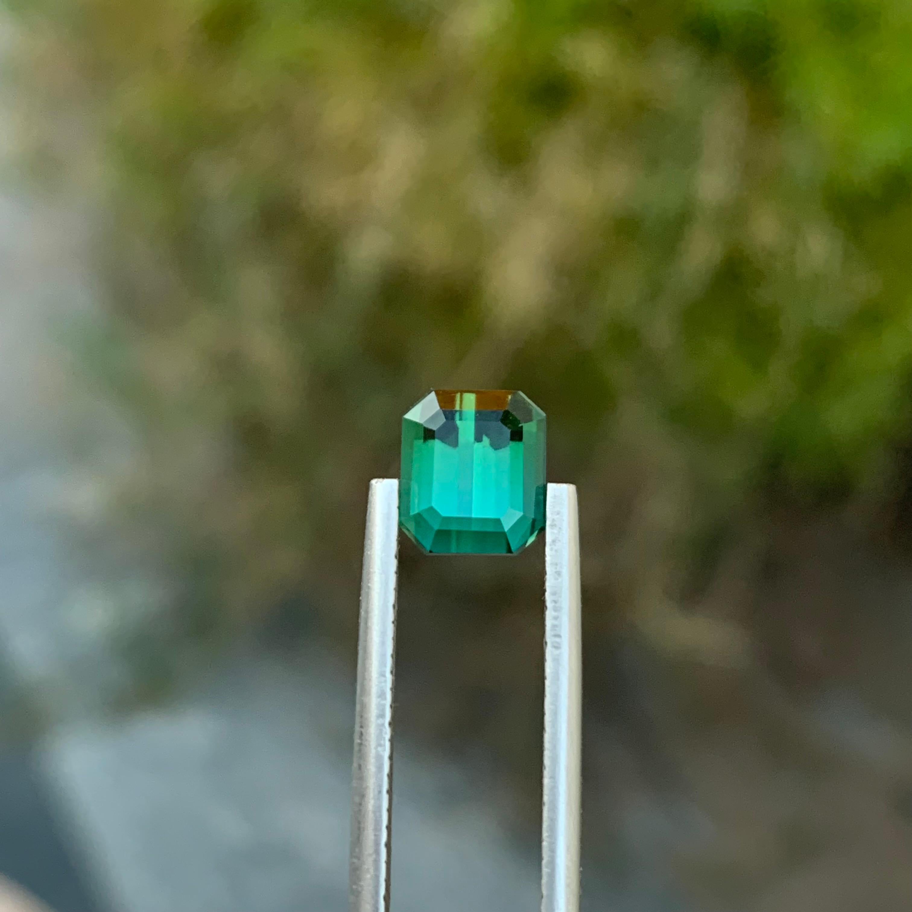 2,00 Karat natürlicher loser Lagoon-Turmalin in quadratischer Form für Schmuck für Damen oder Herren im Angebot