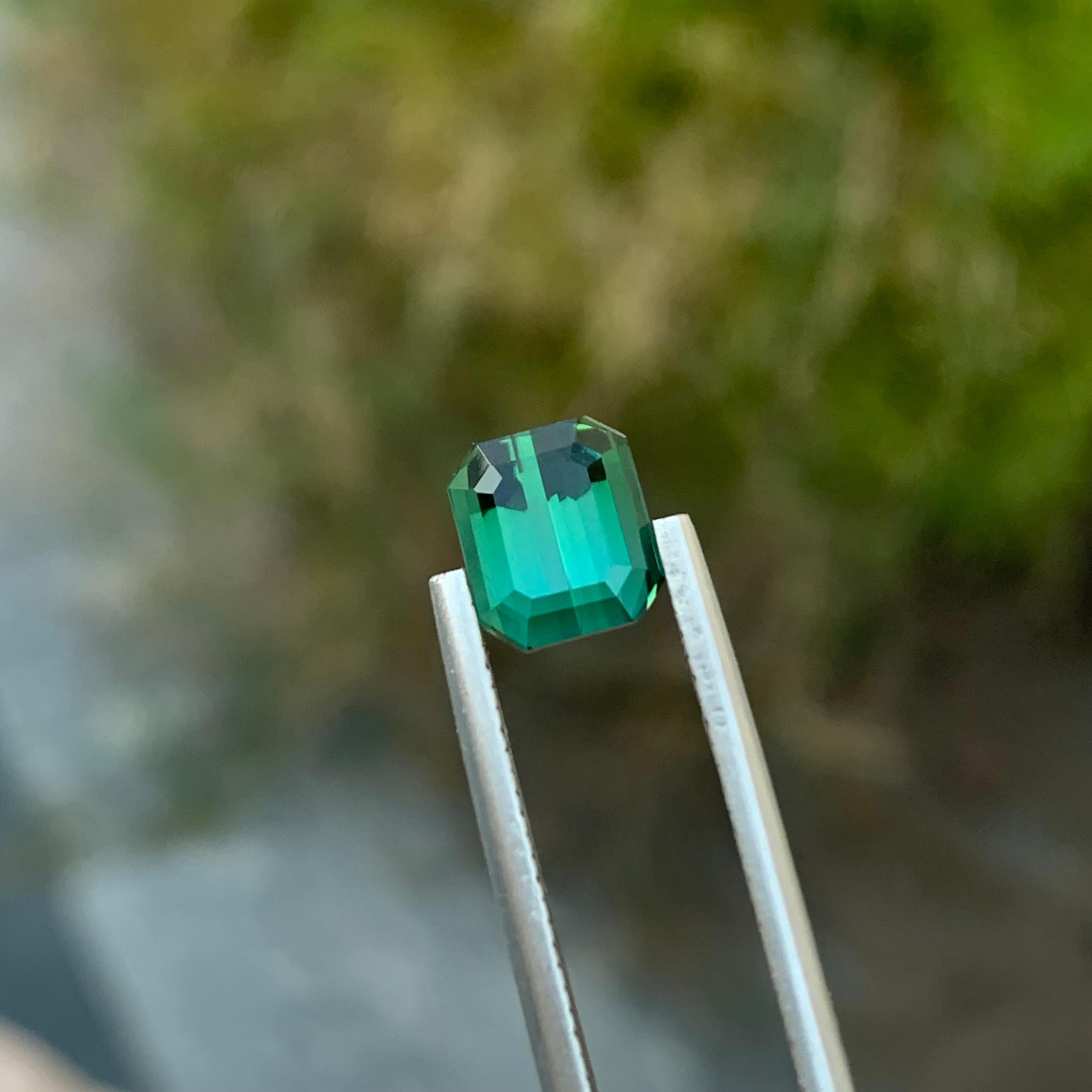 2,00 Karat natürlicher loser Lagoon-Turmalin in quadratischer Form für Schmuck im Angebot 1