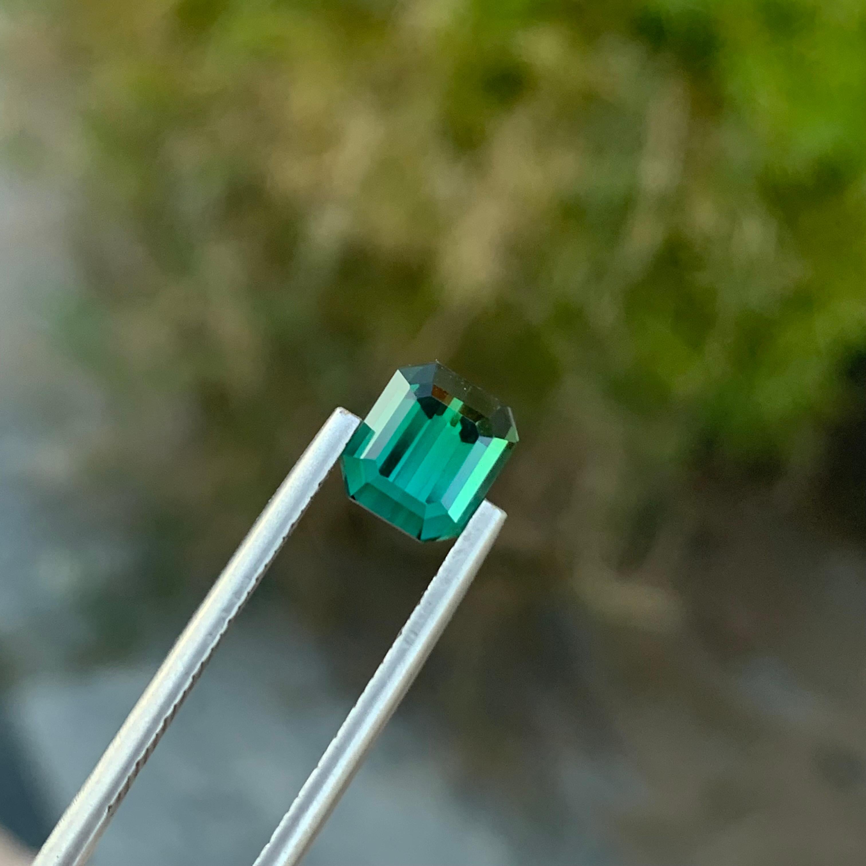 2,00 Karat natürlicher loser Lagoon-Turmalin in quadratischer Form für Schmuck im Angebot 3