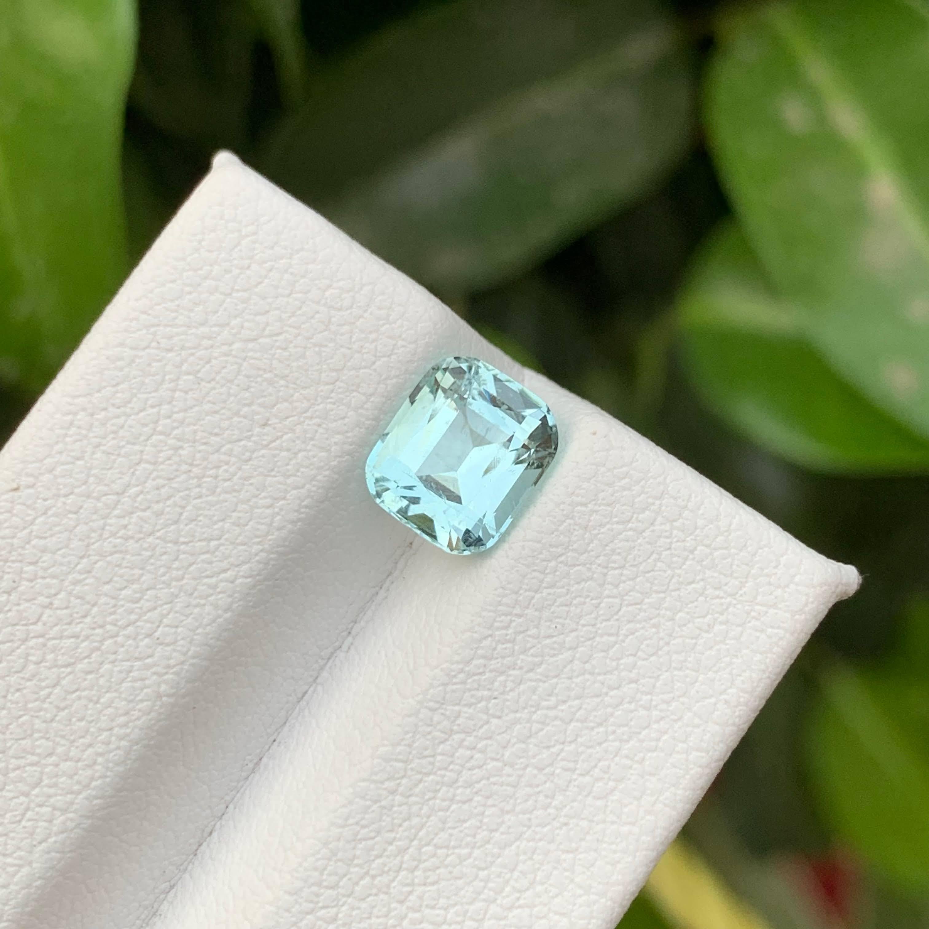 2.00 Karat Natürlicher loser hellblauer Aquamarin im Kissenschliff Pakistanischer Edelstein im Zustand „Neu“ im Angebot in Bangkok, TH