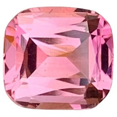 2.00 Carat Natural Loose Pink Tourmaline Cushion Shape Gem
