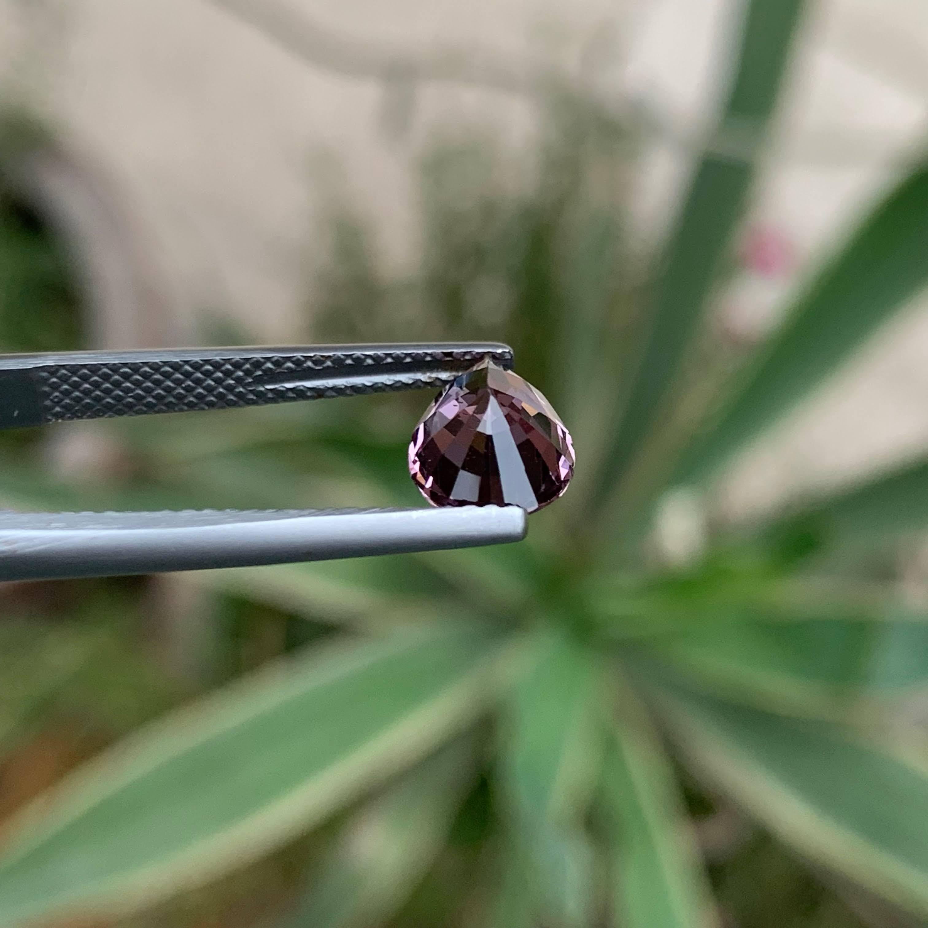 2,00 Carati di Spinello birmano rosa violaceo naturale sfuso Pietra preziosa con taglio a pera in vendita 2