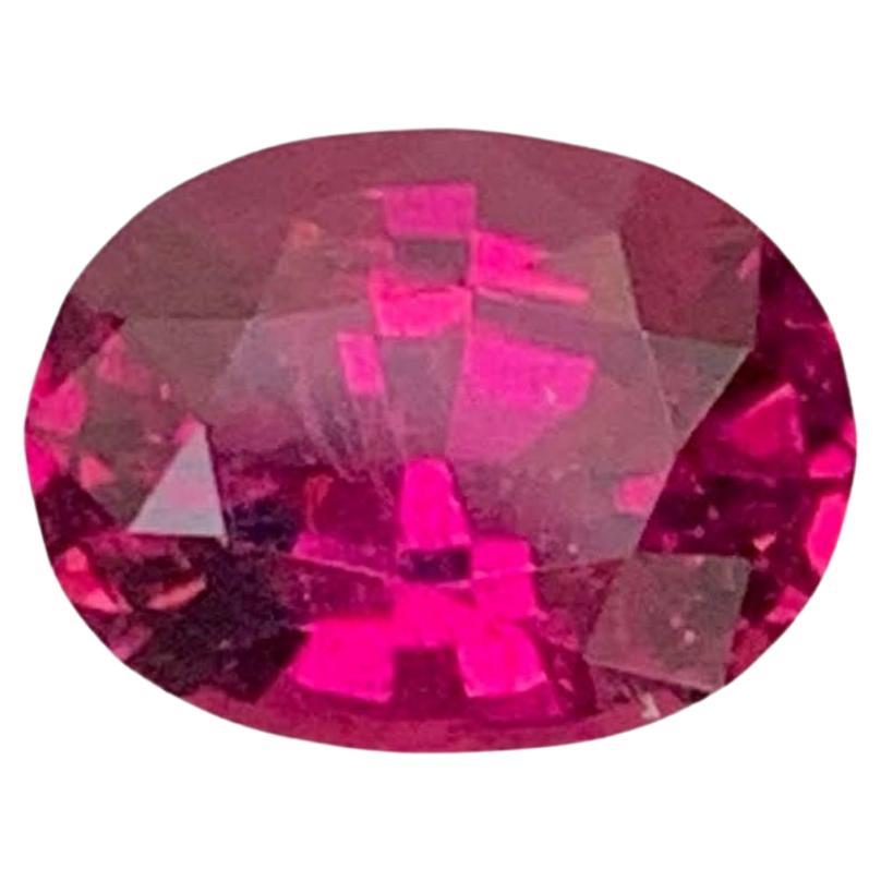 2.00 Carat Natural Loose Quality Rubelite Tourmaline Oval Cut Afghan Gemstone (pierre précieuse afghane)