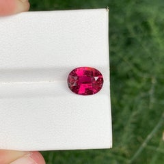 2.00 Carat Natural Loose Quality Rubellite Tourmaline Oval Cut Afghanistan Gem