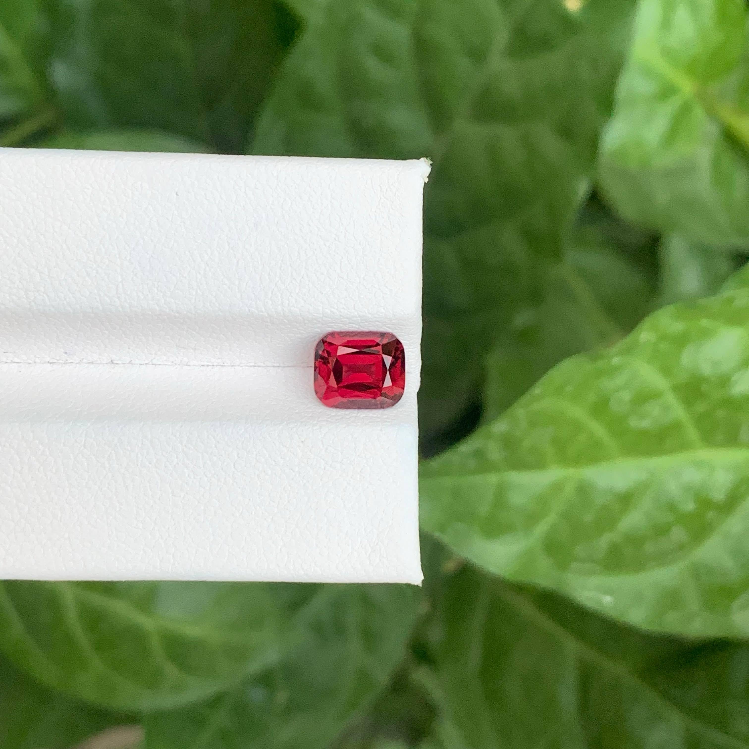 2.00 quilates de granate rojo natural suelto talla cojín piedra preciosa de Tanzania en venta 4