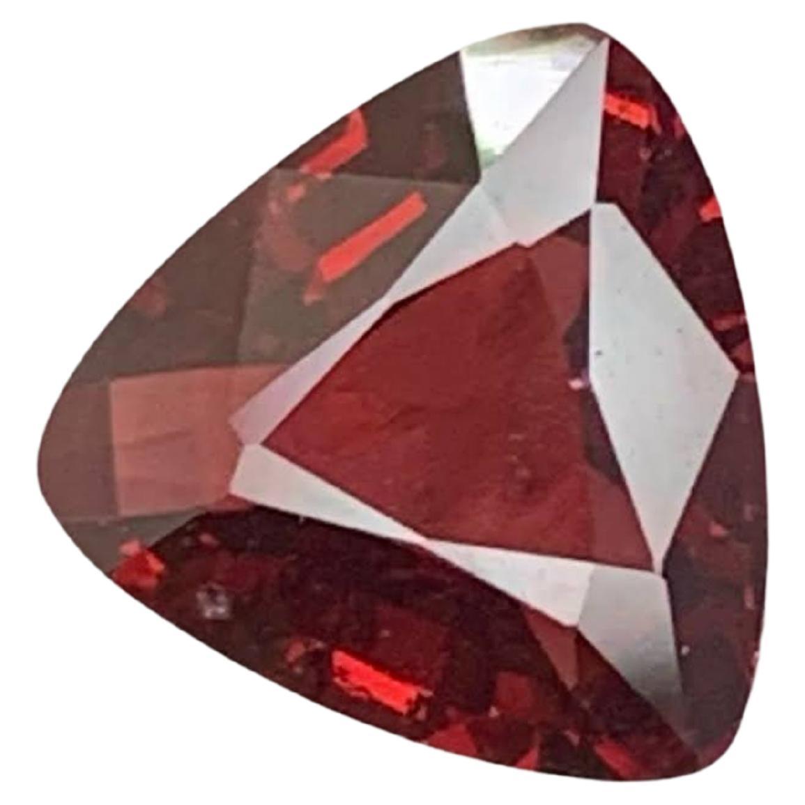 2.00 Carat Natural Loose Red Spinel Stone Trilliant Cut Burmese Gemstone For Sale
