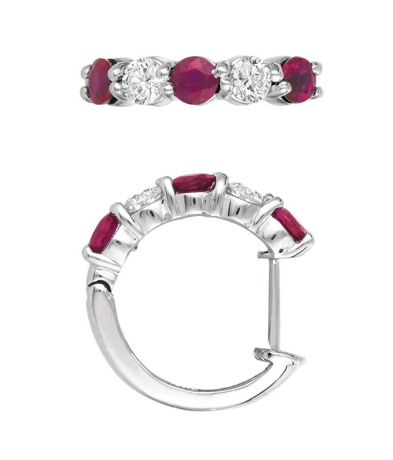 
2.00 Carat Natural Diamond and Ruby Earrings G SI 14K White Gold

    100% Natural Diamonds and Rubies
    2.00CT
    G-H 
    SI  
    14K White Gold  4.4 grams, Prong style 
    5/8 inch in height, 1/8 inch in width
    4 diamonds  - 0.70ct, 6