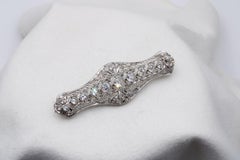 2.00 Carat Old European Filigree Art Deco brooch