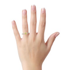 2.00 Carat Platinum 18 Karat Gold Fancy Light Yellow Diamond Engagement Ring