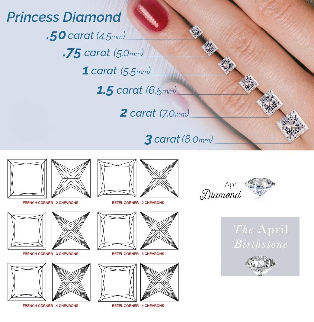2.00 Carat Princess Cut Diamond Seven-Stone Half Band Gold Ring For Sale 3
