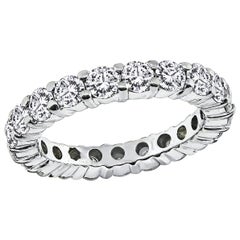 2.00 Carat Round Cut Diamond Eternity Wedding Band