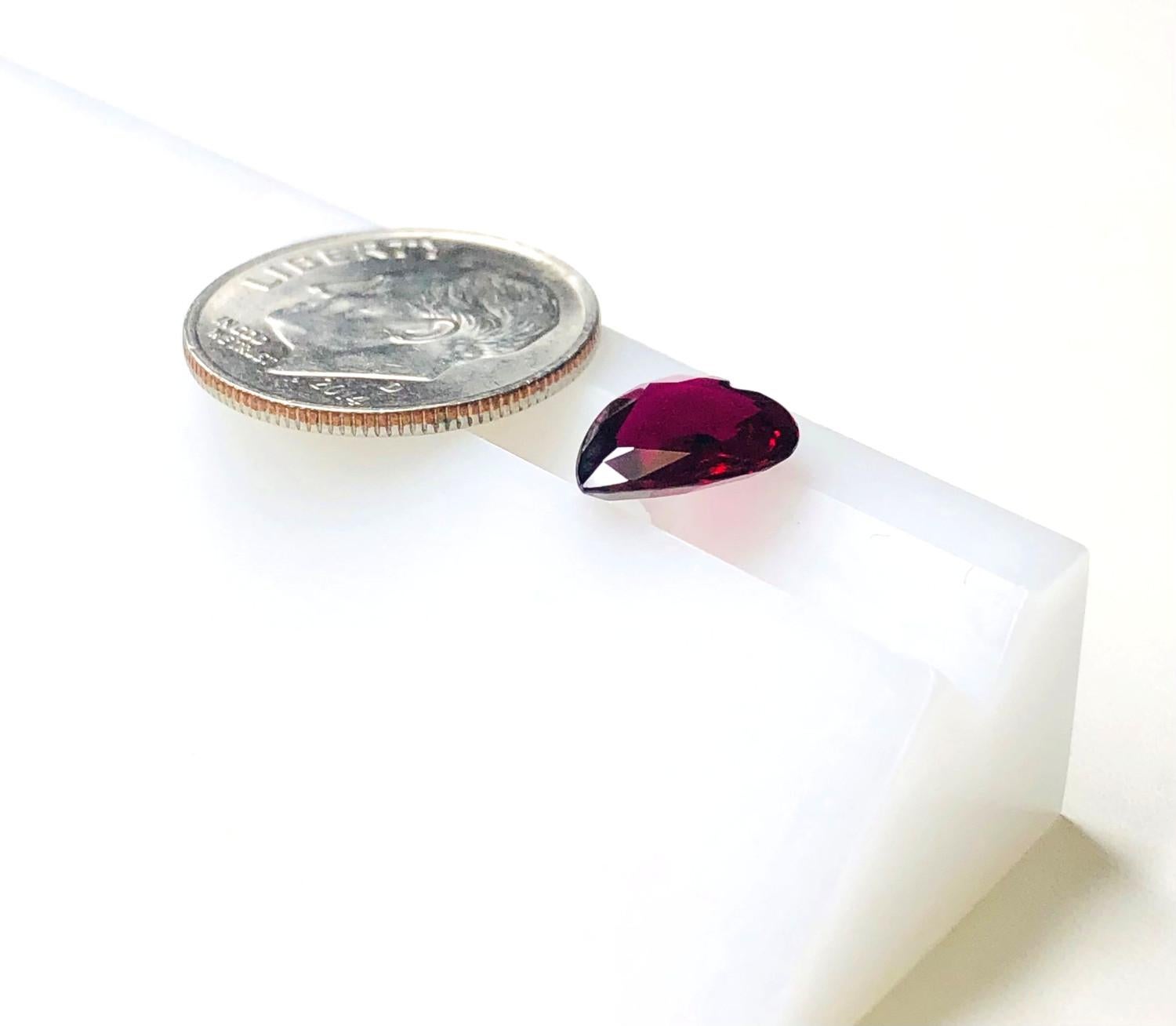 2.00 Carat Heart Shaped Ruby, Unset Loose Gemstone, GIA Certified In New Condition For Sale In Los Angeles, CA