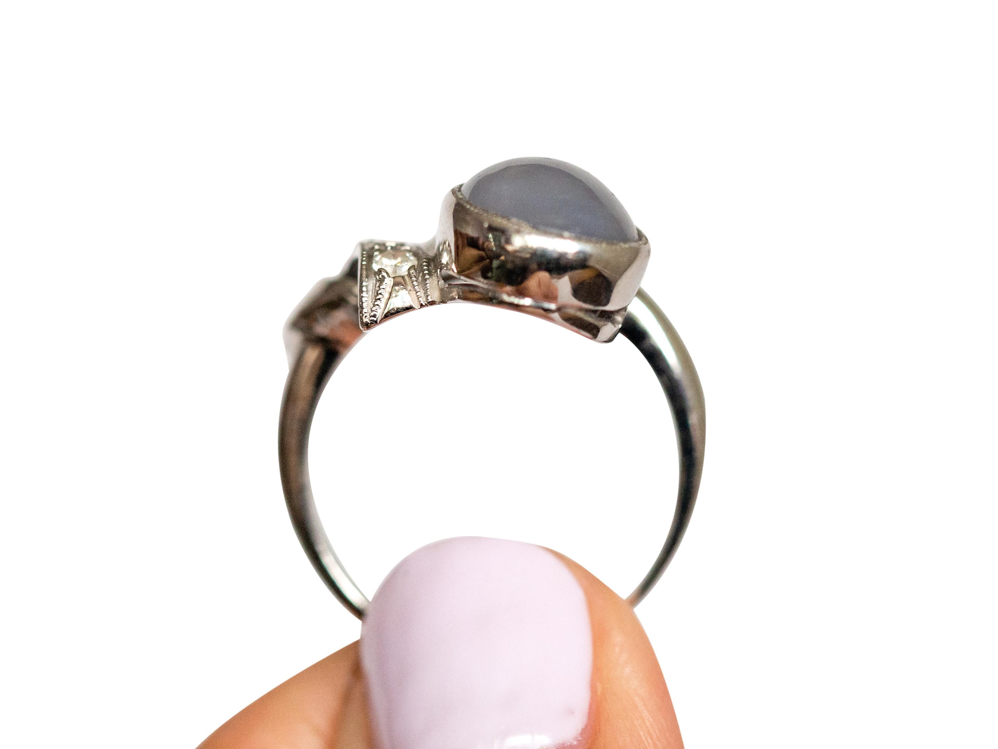 2.00 Carat Sapphire Platinum Ring In Good Condition For Sale In Atlanta, GA