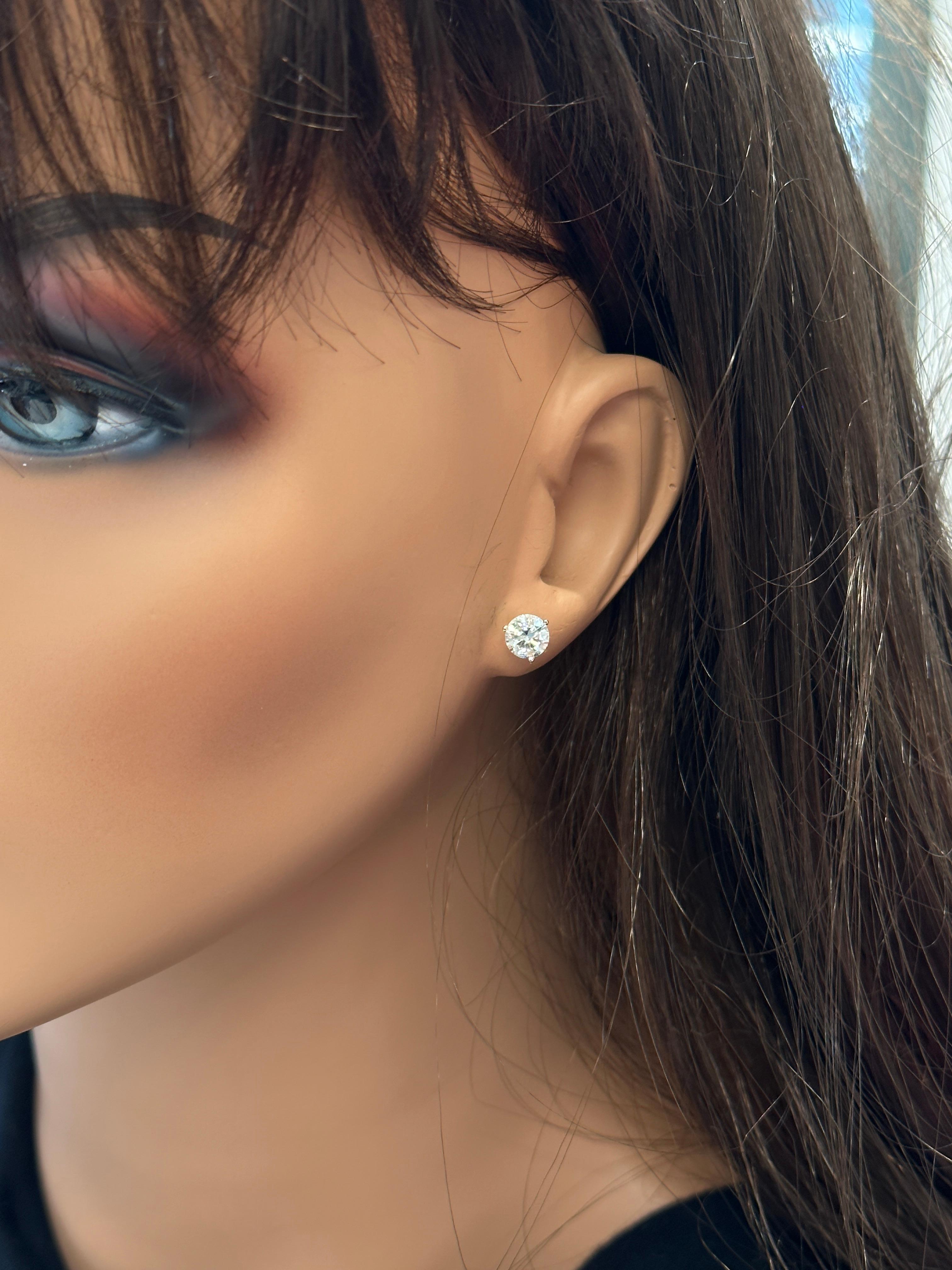 2 carat diamond earrings