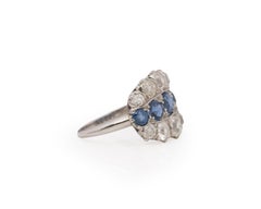 2.00 Carat Total Weight Art Deco Diamond Platinum Engagement Ring