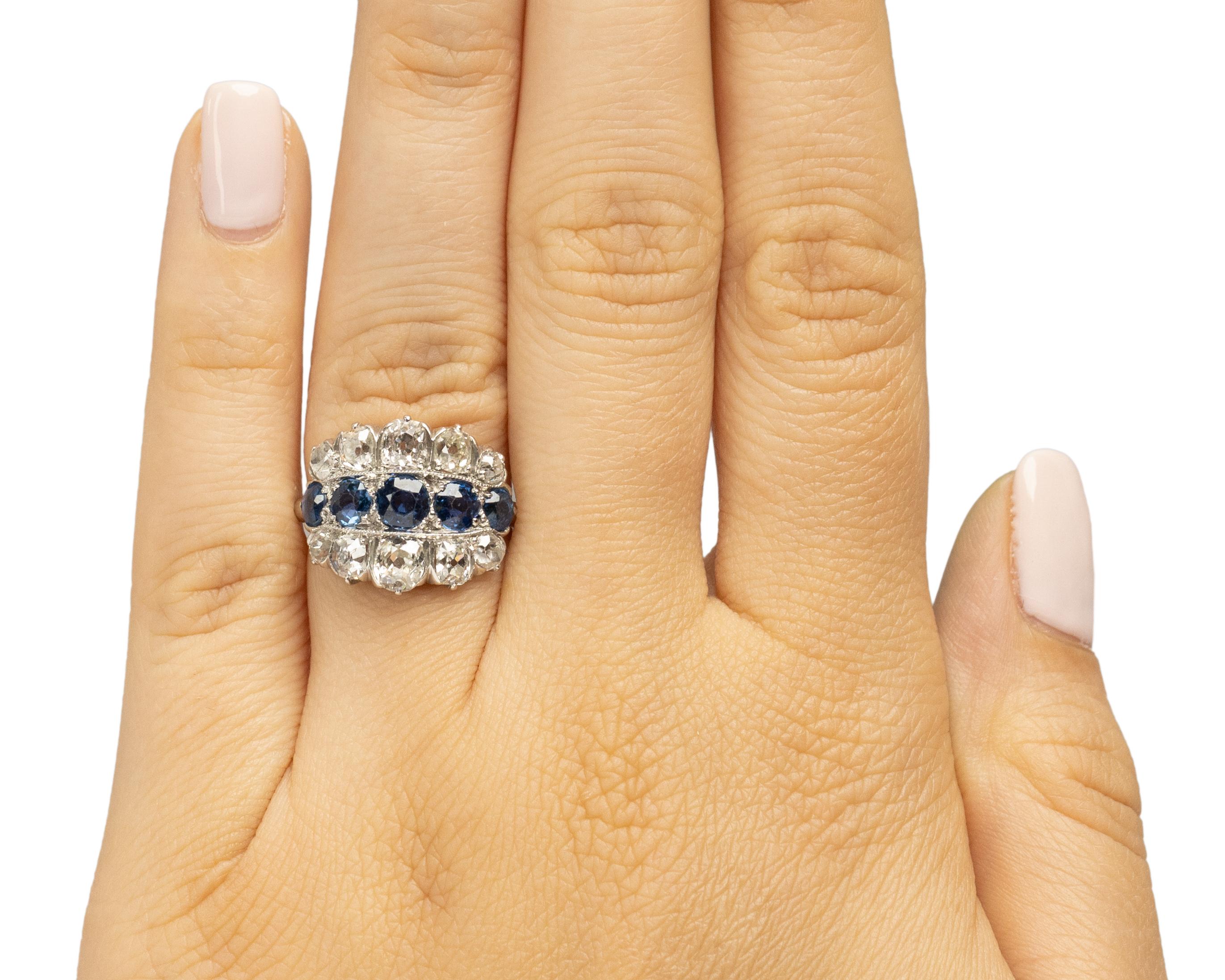 Women's 2.00 Carat Total Weight Art Deco Diamond Platinum Engagement Ring For Sale