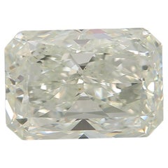 Diamant vert très clair taille radiant de 2,00 carats de pureté SI1 certifié GIA