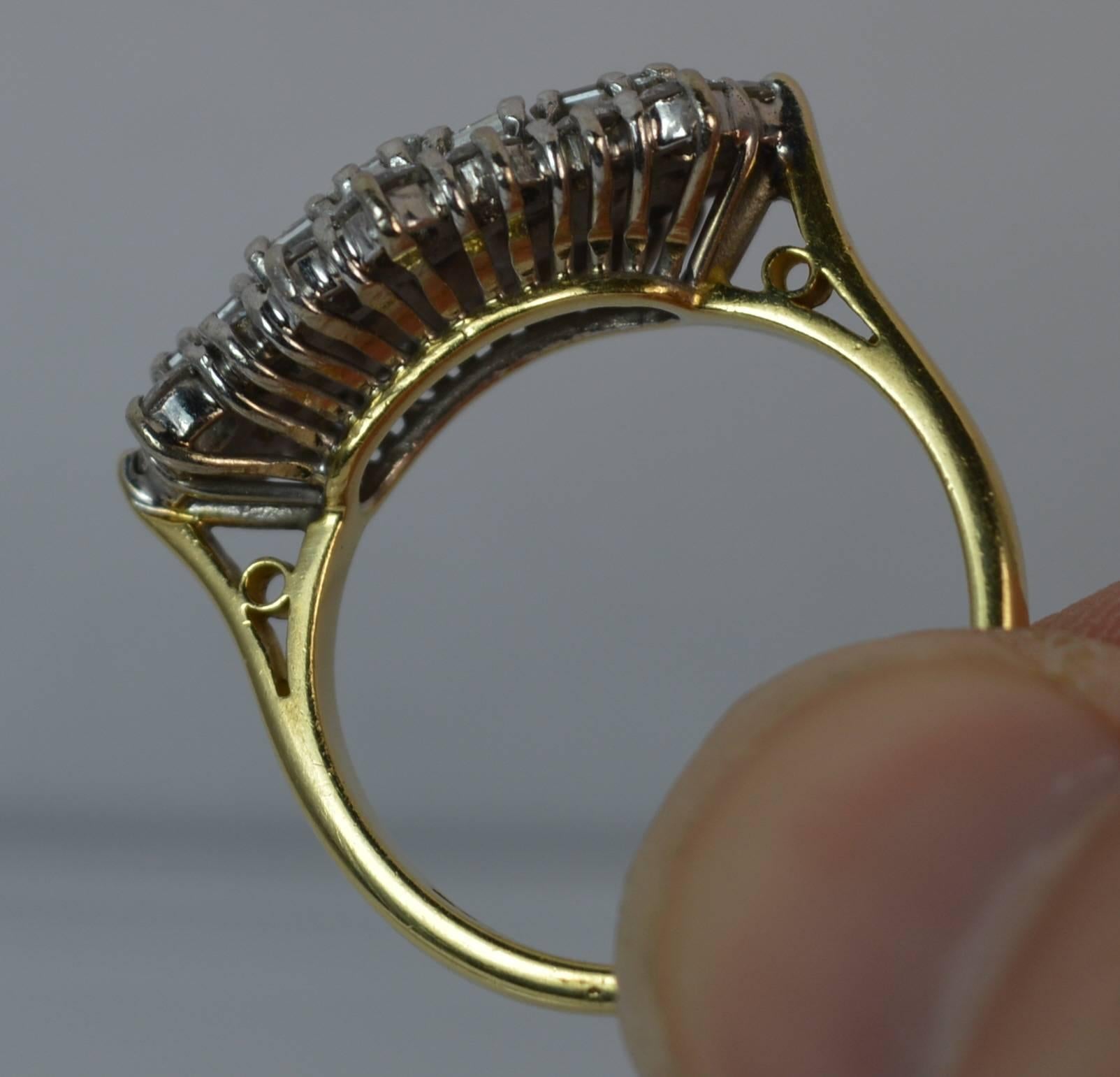 2.00 Carat VS Diamond 18 Carat Gold Ladies Cluster Ring 4