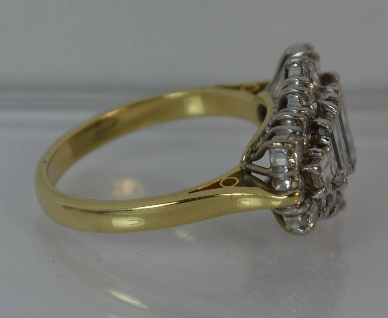 2.00 Carat VS Diamond 18 Carat Gold Ladies Cluster Ring 1