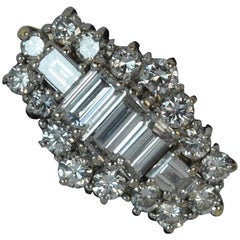 2.00 Carat VS Diamond 18 Carat Gold Ladies Cluster Ring