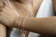 2,00 Karat VS G Farbe Diamanten Gesamtsteine 78 Roségold Tennisarmband