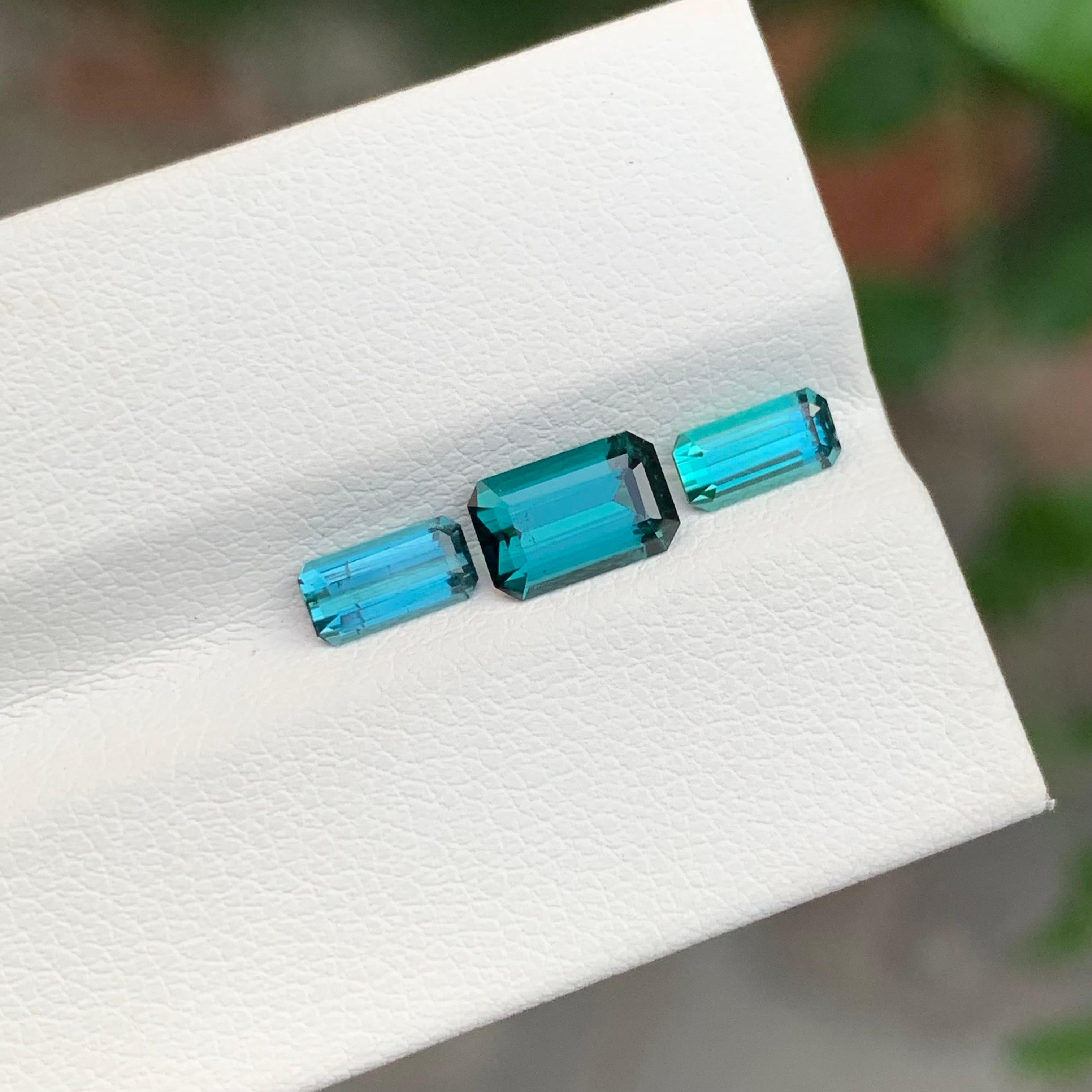 2.00 Carats Glamorous Natural Loose Indicolite Tourmaline Set From Afghanistan For Sale 5