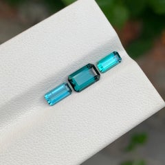 2.00 Carats Glamorous Natural Loose Indicolite Tourmaline Set From Afghanistan
