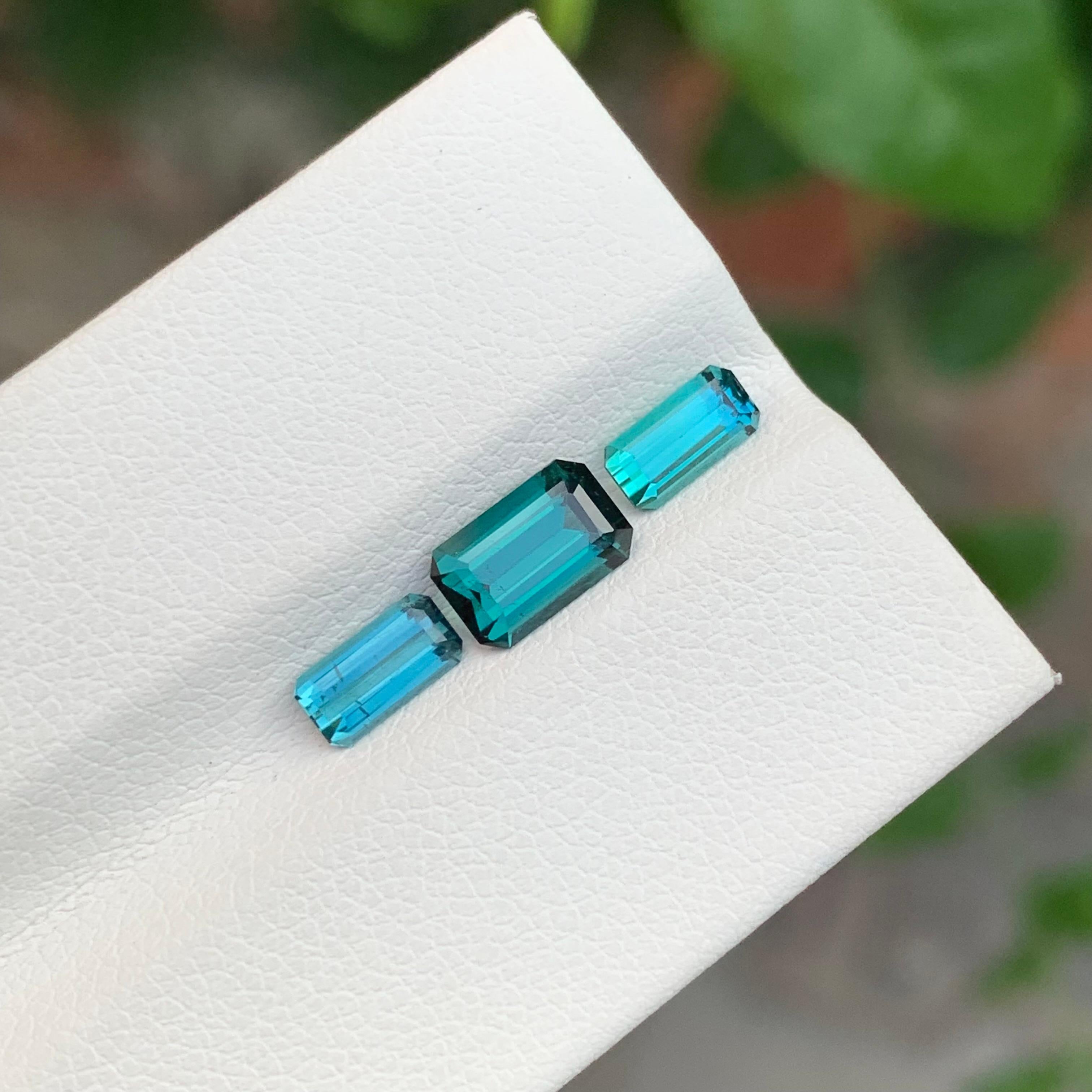 2.00 Carats Glamorous Natural Loose Indicolite Tourmaline Set From Afghanistan For Sale 1