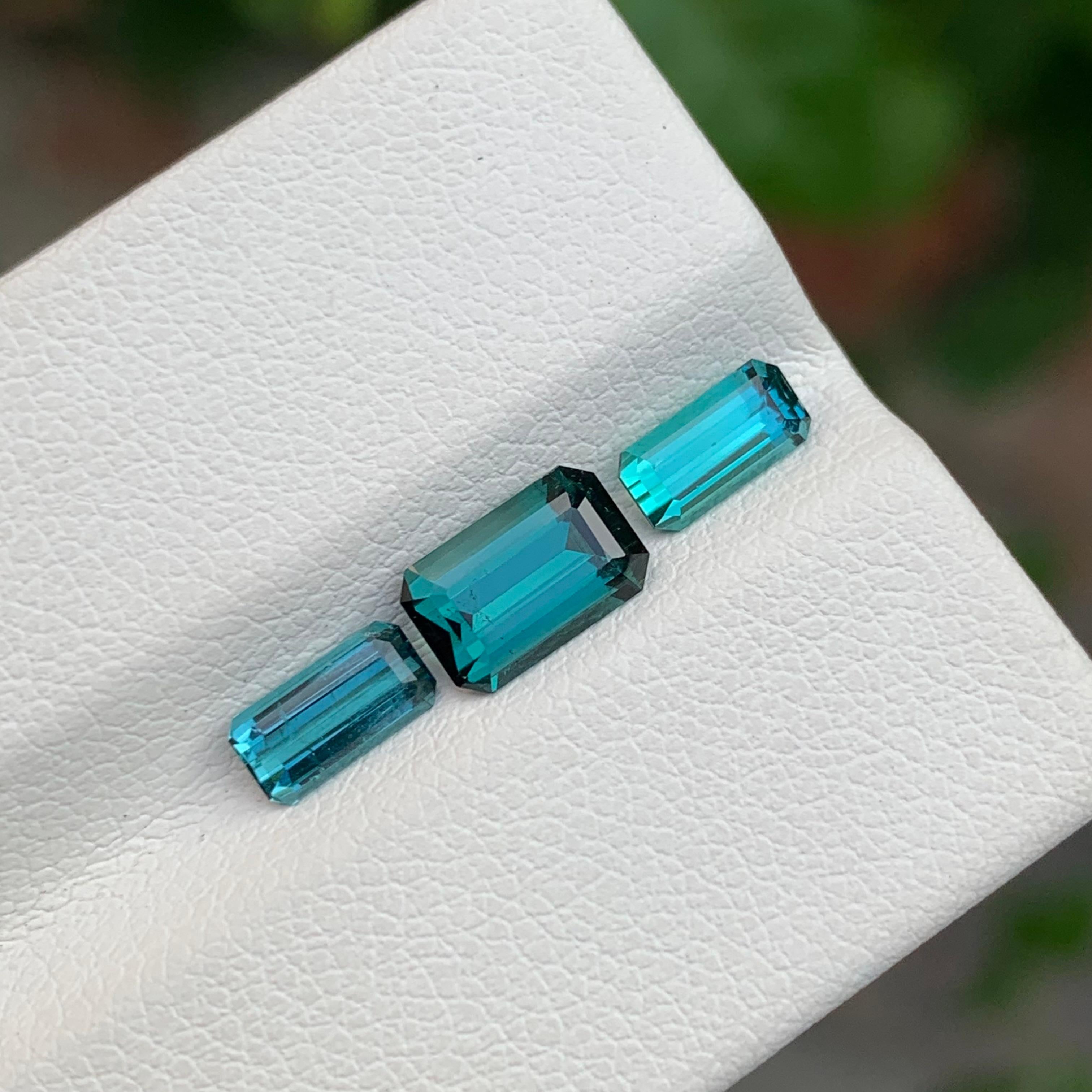 2.00 Carats Glamorous Natural Loose Indicolite Tourmaline Set From Afghanistan For Sale 2