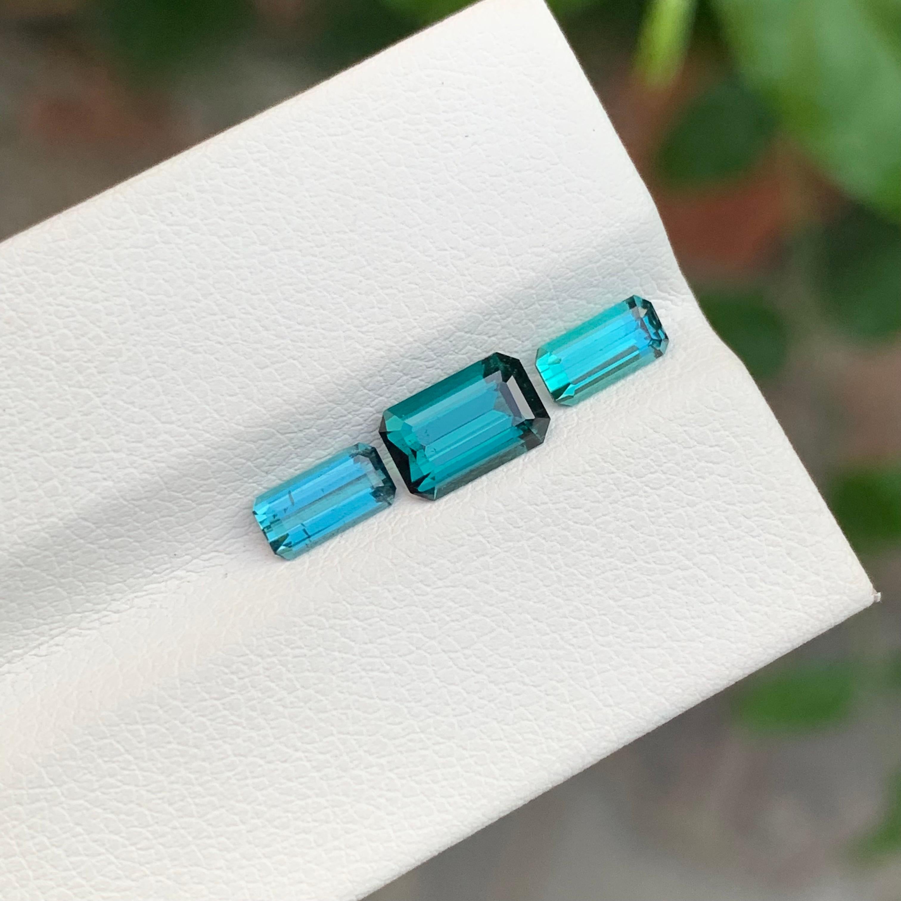 2.00 Carats Glamorous Natural Loose Indicolite Tourmaline Set From Afghanistan For Sale 3
