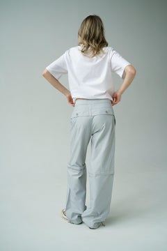 2001 Chanel Umwandelbare Hose / Shorts mit weitem Bein