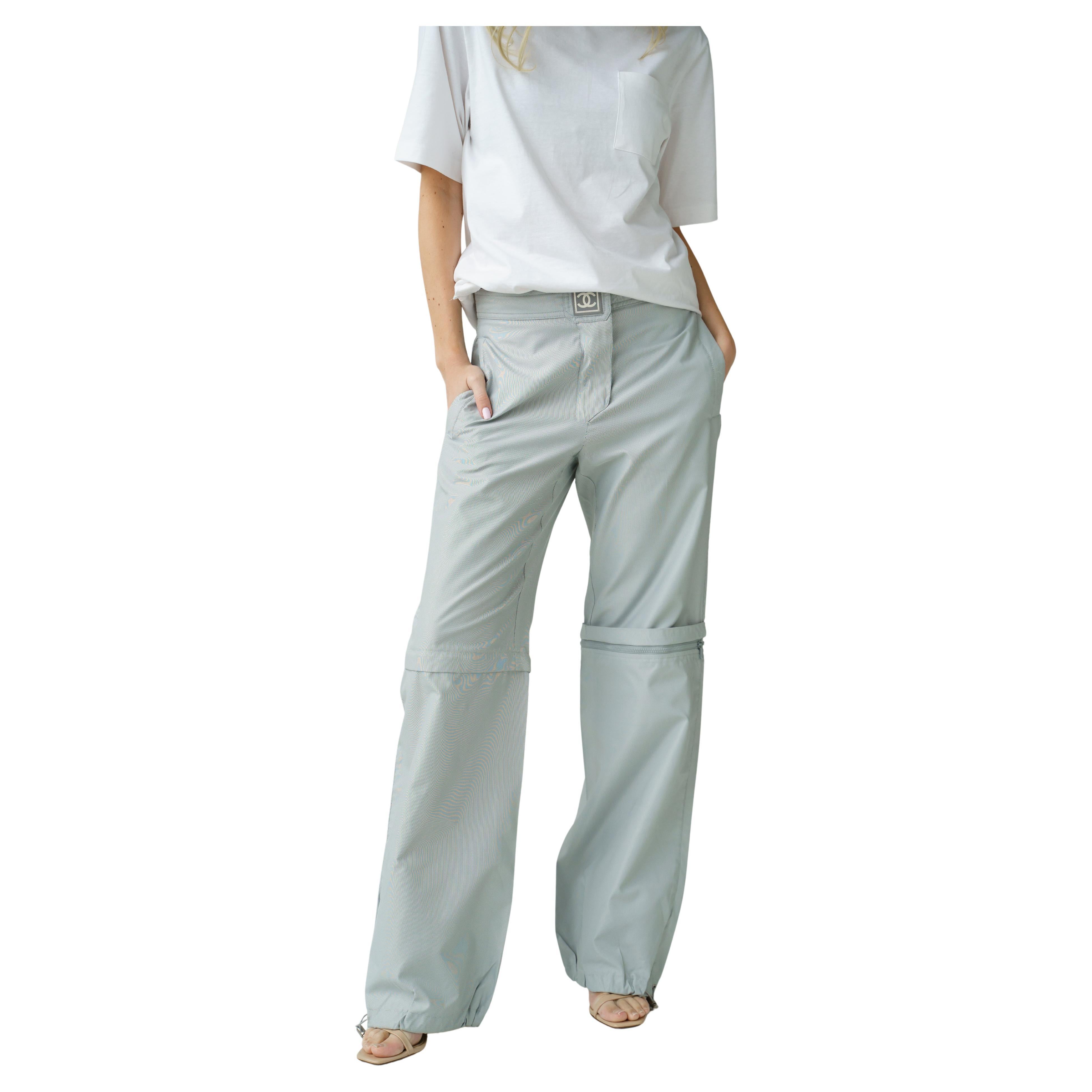 2001 Chanel Convertible Pants / Shorts Wide Leg For Sale