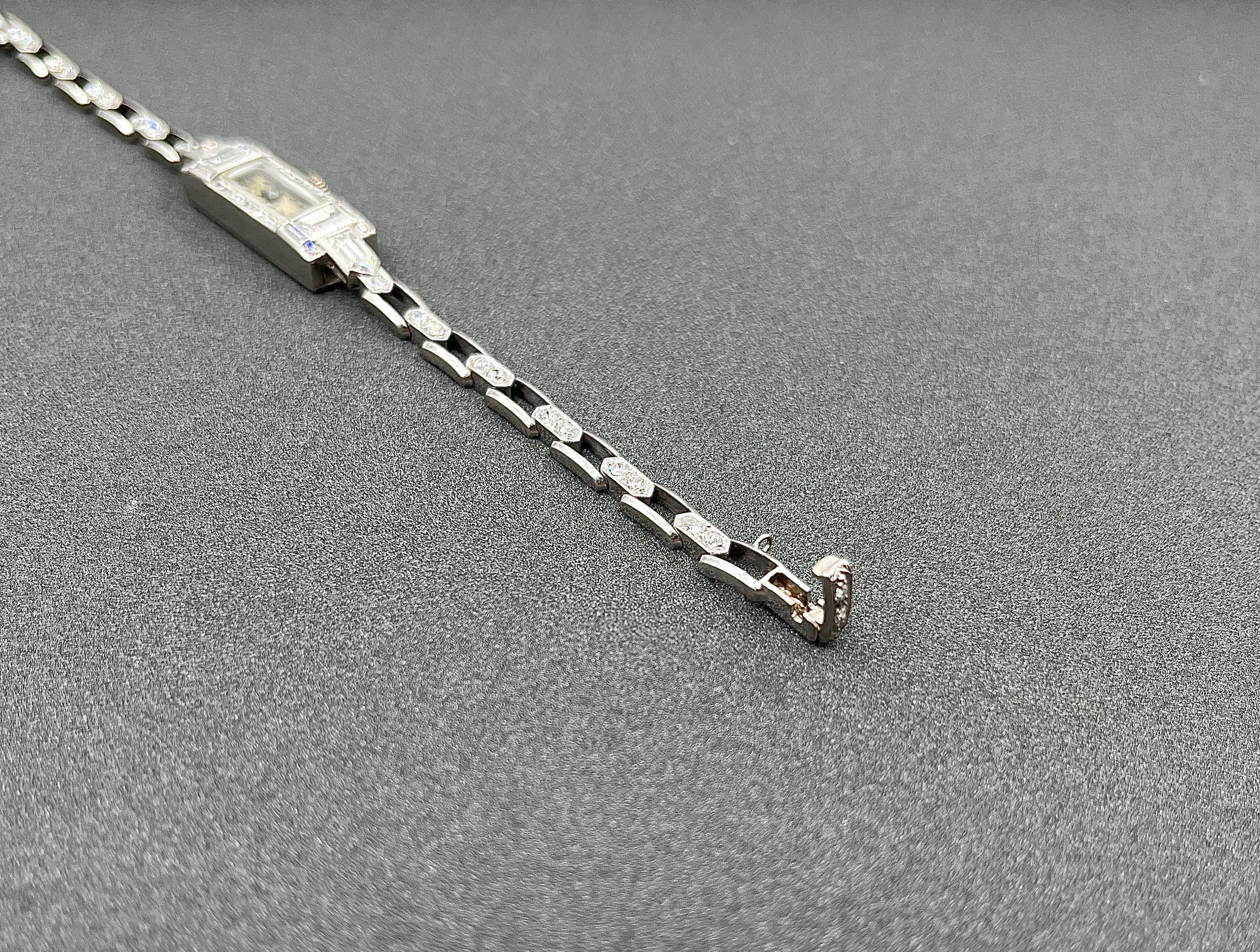 Mixed Cut 2.00 ct Antique Ladies Watch For Sale