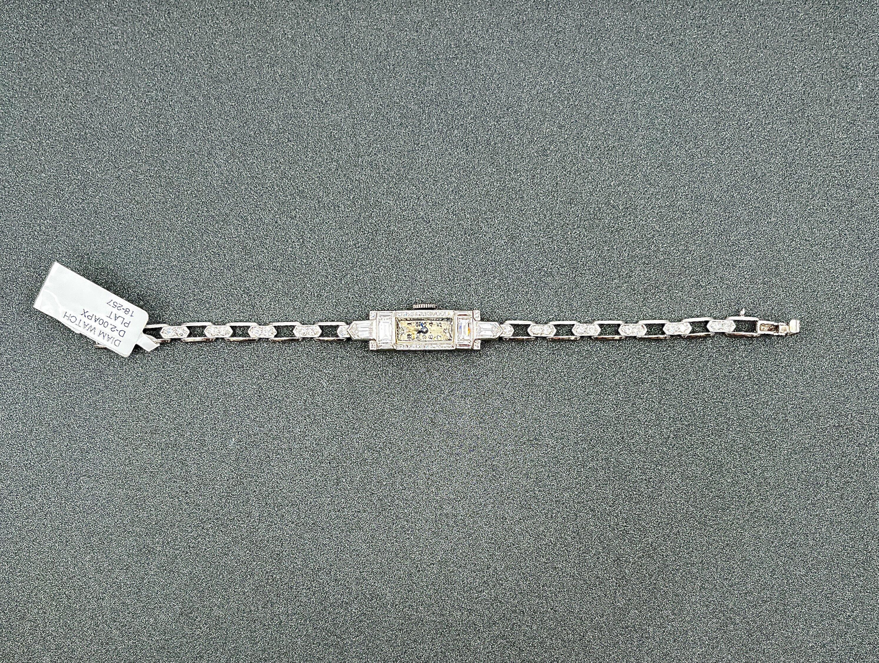 2.00 ct Antique Ladies Watch In Excellent Condition For Sale In Chicago, IL