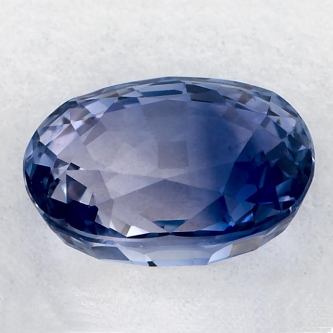 2.00 Ct Blue Sapphire Oval Loose Gemstone In New Condition For Sale In Fort Lee, NJ