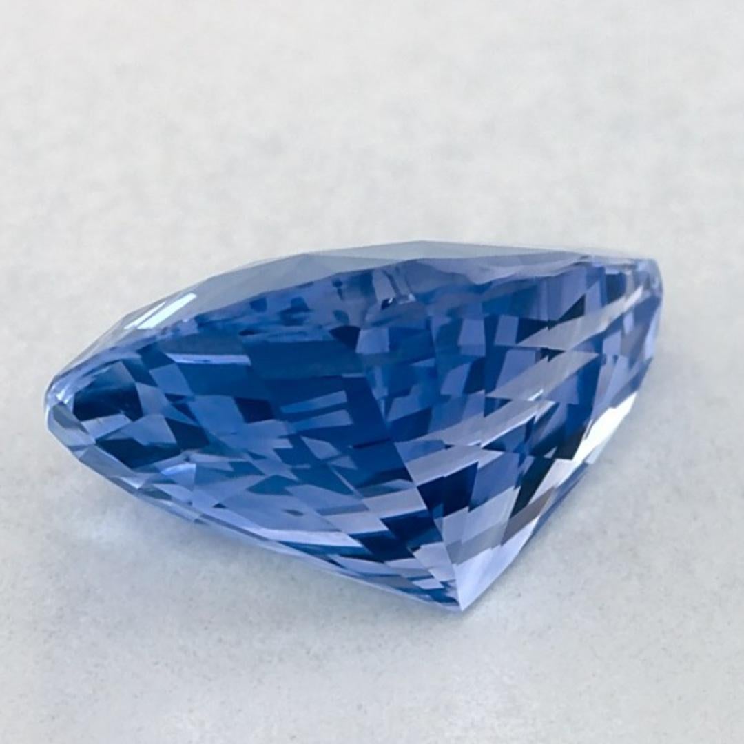 Gema suelta de zafiro azul pera de 2.00 qt en venta 3