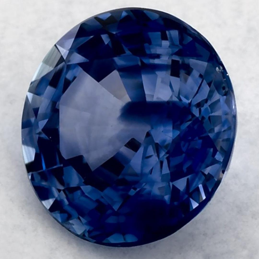2.00 ct Zafiro Azul Redondo Gema Suelta Corte redondo en venta