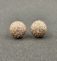 Boucles d'oreilles pavées de diamants de 2,00 ct