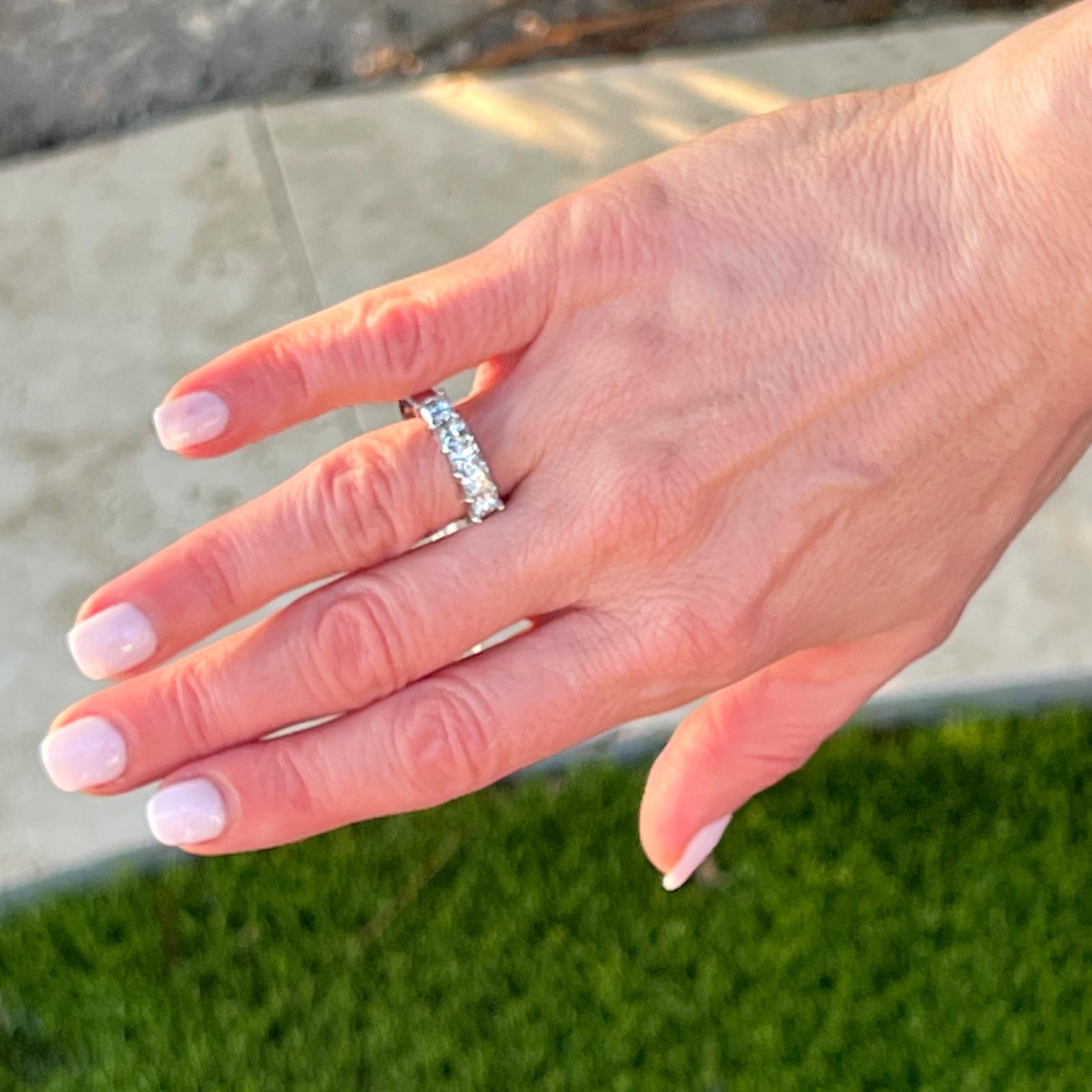 princess cut diamond ring platinum