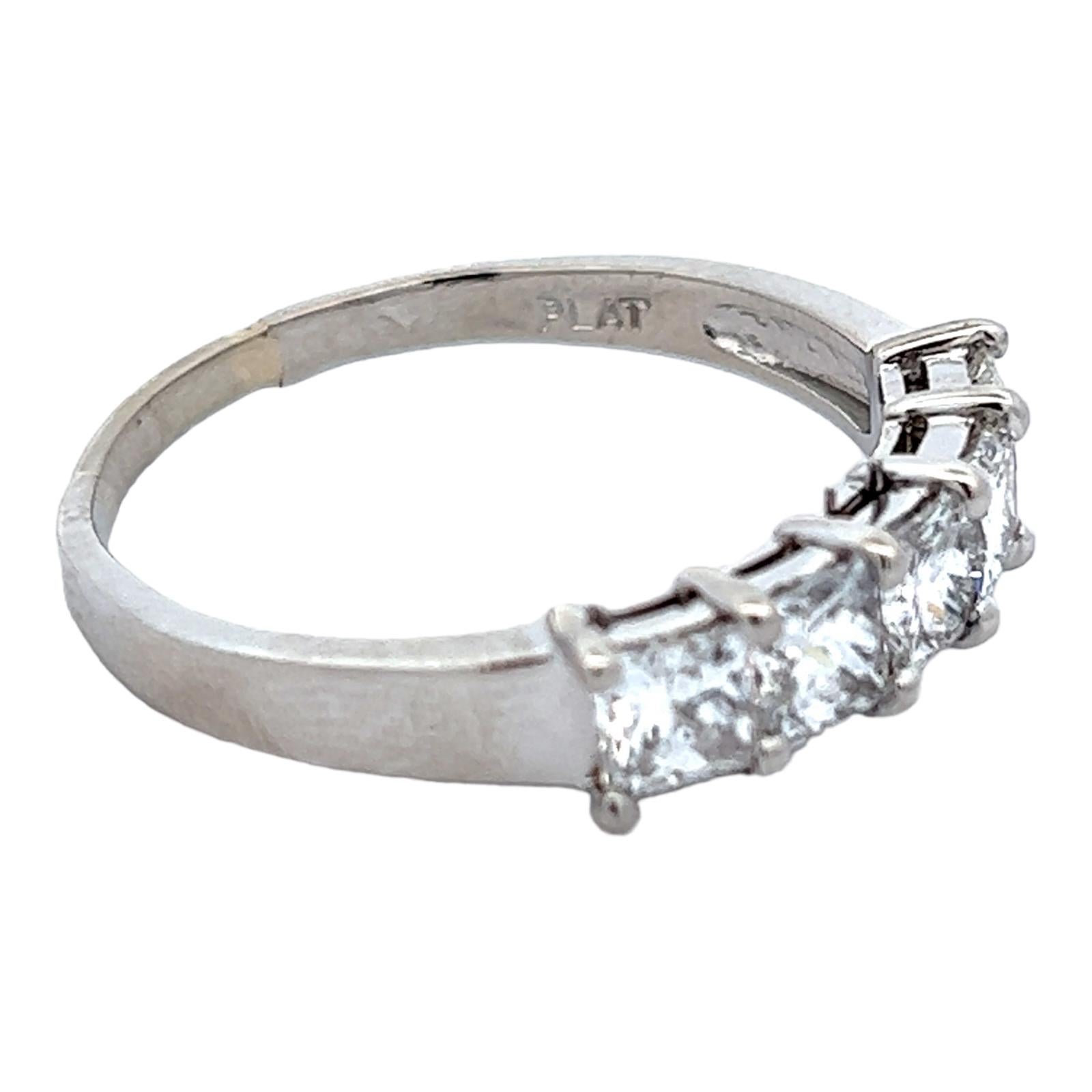 princess cut eternity band