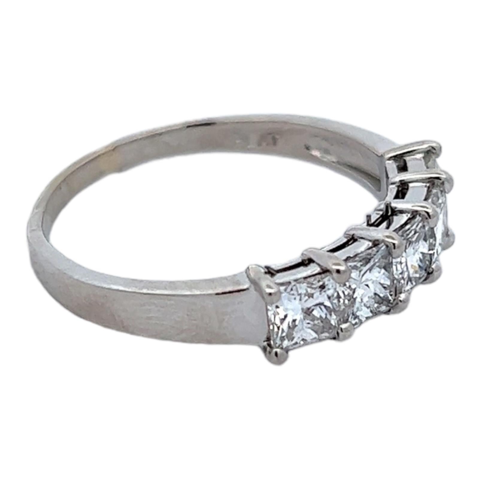 wedding band for princess cut diamond