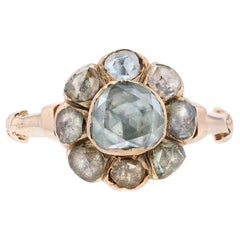 200 Year Old Georgian Rose Cut Diamond Engagement Ring